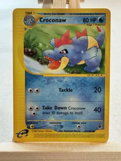 Pokemon Nintendo 2002 Card Lot Totodile Croconaw Feraligatr Professor Elm - Image 4