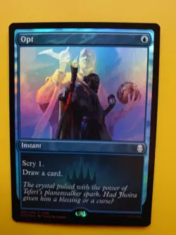 MTG Card. Opt FNM Promo Instant Blue Foil as pictures - Image 1