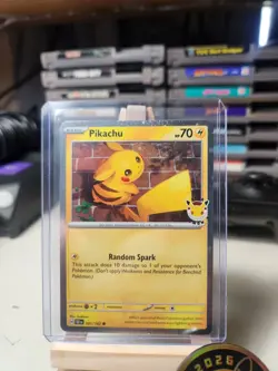 Pikachu Pokemon Day 2026 Promo Card 051/162 with Coin - Image 3