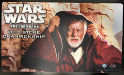 FFG LCG Star Wars The Card Game 2015 Store Championship Obi-Wan Kenobi Playmat!! - Image 1