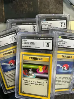 Lot (10) 1999 Pokemon Assorted CGC Graded Trainer Cards - Image 1