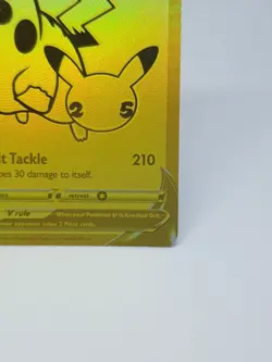 Pikachu V SWSH145 Gold Promo Pokemon Card PRINT ERROR Celebrations Set **Read 👇 - Image 5