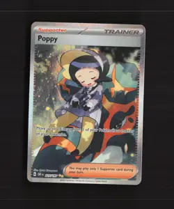 Poppy 227/197 Obsidian Flames Full Art SIR Rare Holo Pokemon Card LP - Image 1