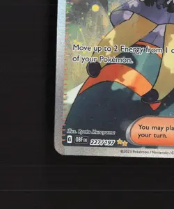 Poppy 227/197 Obsidian Flames Full Art SIR Rare Holo Pokemon Card LP - Image 5