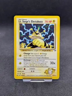 Pokemon Card Lt. Surge's Electabuzz 6/132 Gym Heroes Set LP/Played - Image 1