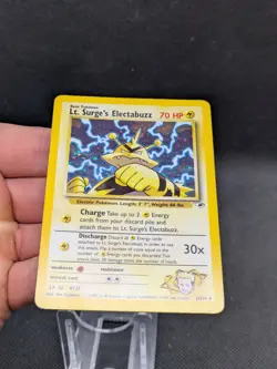 Pokemon Card Lt. Surge's Electabuzz 6/132 Gym Heroes Set LP/Played - Image 3
