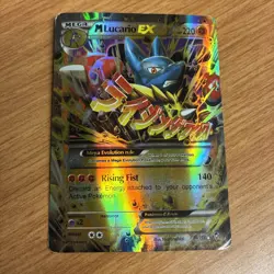 Pokemon TCG "Mega Lucario EX 113/111" Secret Rare Holo Card - XY - Furious Fists - Image 1