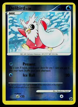 Pokemon Card - Delibird Great Encounters 36/106 Uncommon Reverse Holo - Image 1