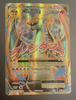 M Charizard EX (Full Art) 101/108 Evolutions Holo Card Pokemon - Image 1