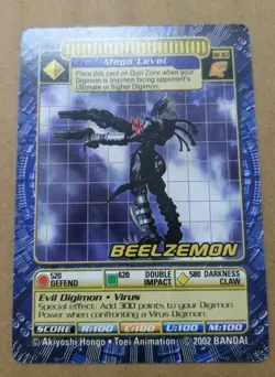 Digimon Digi Battle Card - Beelzemon BO-303 - Series 6 Excellent Condition - Image 1