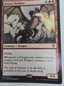 Wizards Utvara Hellkite Commander 2017 Creature Red Mythic Dragon 6/6 Regular - Image 2