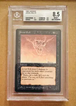 Jovial Evil - Legends - MTG - BGS 8.5. NM-MT+. Quad ++ - Image 1
