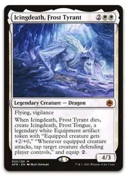 Icingdeath, Frost Tyrant #20 (NM) Forgotten Realms AFR Magic MTG - Image 1