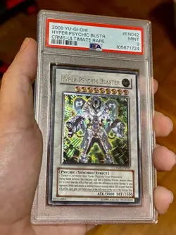 Yugioh Crimson Crisis Hyper Psychic Blaster Ultimate Rare CRMS-EN042 PSA 9 EURO - Image 3