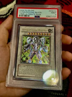 Yugioh Crimson Crisis Hyper Psychic Blaster Ultimate Rare CRMS-EN042 PSA 9 EURO - Image 4