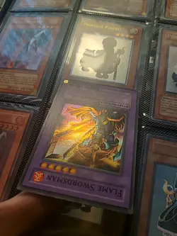 Yugioh Flame Swordsman LOB-003 1st Edition North American Wavy Print - Image 3