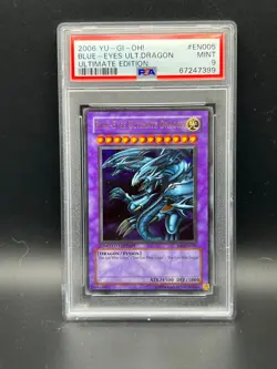Yugioh PSA 9 MINT Blue-Eyes Ultimate Dragon JMP-EN005 Ultimate Edition S#7399 - Image 1