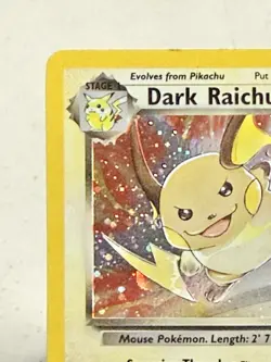 Pokemon Dark Raichu Team Rocket Secret Rare Holo Card 83/82 2000 Wizards - Image 2