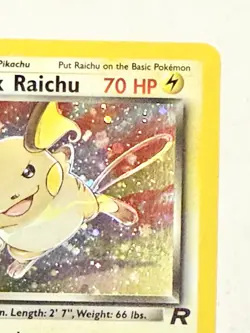 Pokemon Dark Raichu Team Rocket Secret Rare Holo Card 83/82 2000 Wizards - Image 3
