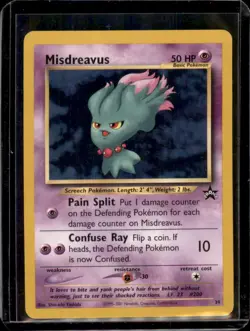 Misdreavus Black Star Promo 39 WOTC Pokemon TCG Card - HP - Image 1