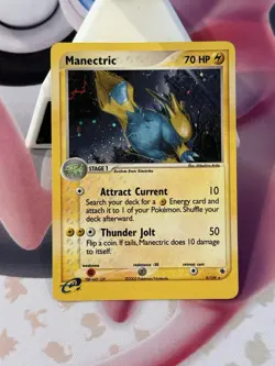 Pokemon TCG Manectric 2003 EX Ruby & Sapphire 9/109 Holo Rare NM/LP+ Great card - Image 1