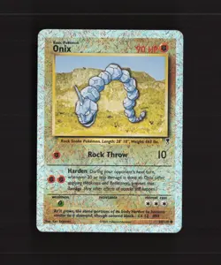 Onix 84/110 Legendary Collection Firework Reverse Holo Pokemon Card DMG - Image 1