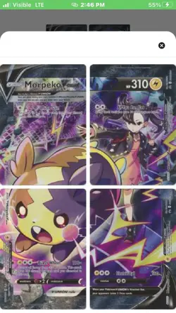 Pokemon TCG Morpeko V-Union Full Set SWSH287-290 Black Star Promo Card M/NM - Image 1