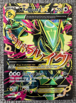 M Rayquaza EX Pokemon Card TCG 105/108 Roaring Skies Holo - Image 1