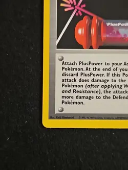 Pokemon TCG Pluspower Base Set 84/102 Unlimited Uncommon Card WOTC Played LP - Image 5