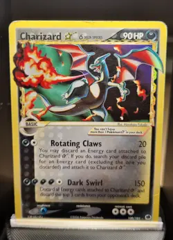 Pokemon Gold Star Charizard Holo EX Dragon Frontiers Card 100/101 2006 - Image 1