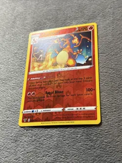 Charizard 025/185 Reverse Holo Pokemon Card Vivid Voltage VLP - NM - Image 2