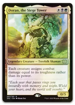 Doran, the Siege Tower #201 (Foil) (LP) Double Masters 2022 2X2 Magic MTG - Image 1