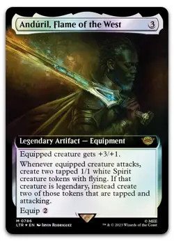 Anduril, Flame of the West (Extended Art) (Surge Foil) #786 NM Lord of the Rings - Image 1