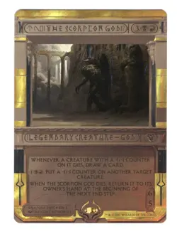 1x The Scorpion God Foil NM - Masterpiece Series Amonkhet Invocation x1 - Image 1