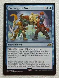 EXCHANGE OF WORDS 45 Unfinity - Image 1