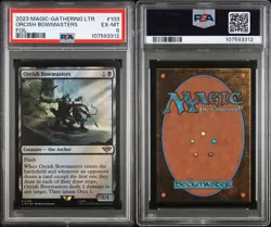 2023 MTG TALES OF MIDDLE-EARTH FOIL #103 ORCISH BOWMASTERS PSA 6 - Image 3