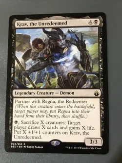 Krav The Unredeemed X1 Battlebond Nm Cond See Pics Front/back - Image 1