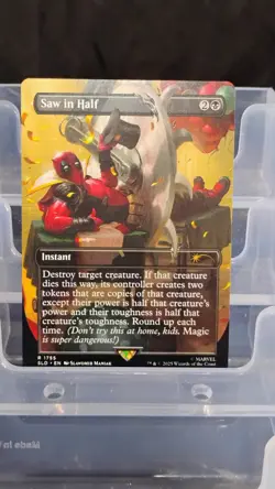 Magic: The Gathering Saw in Half Rare Black Instant Marvel SLD 1755 - Image 1