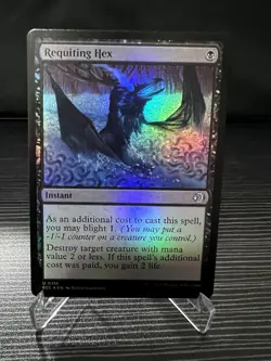 MtG Lorwyn Eclipsed Requiting Hex Foil Near Mint - Image 1