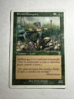 MP Elvish Champion 7th Edition Mtg Magic the Gathering - Image 1