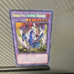 Yu-Gi-Oh! Snake-Eyes Doomed Dragon SDAU-EN035 1st Ed Holo Fusion/Effect ATK/300… - Image 1