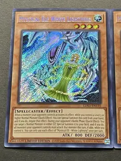 3x Mystical Elf White Lightning | Secret Rares | NM | Limited Edition | YuGiOh! - Image 3