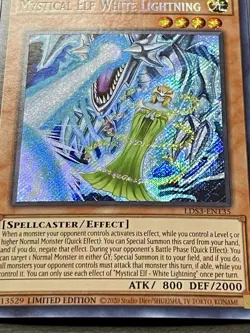 3x Mystical Elf White Lightning | Secret Rares | NM | Limited Edition | YuGiOh! - Image 4