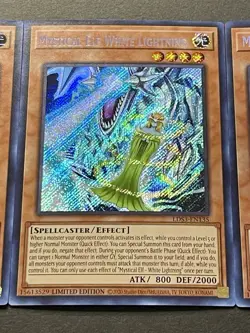 3x Mystical Elf White Lightning | Secret Rares | NM | Limited Edition | YuGiOh! - Image 5