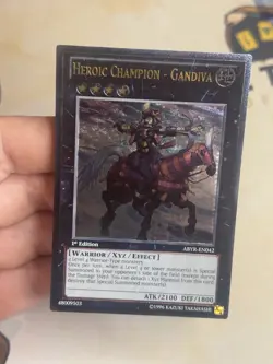 Heroic Champion - Gandiva ABYR-EN042 1st Edition Ultimate Rare YuGiOh! NM EURO - Image 2
