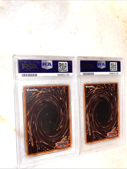 PSA 3 1ST ED LOB-122 & LOB-123 Left/Right Arm Forbidden One Exodia Ultra Yugioh - Image 2