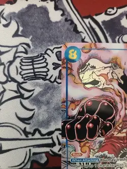 One Piece Monkey.D.Luffy (Manga) OP11-118 A Fist of Divine Speed Alt. Art SEC LP - Image 5