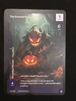 Wonders of The First The Foretold Pumpkin Beast Epic Rare Call Of The Stones - Image 1
