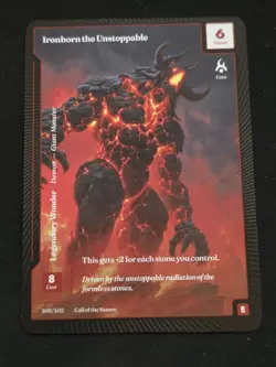 Wonders of The First Ironhorn the Unstoppable Epic Rare Call Of The Stones - Image 1