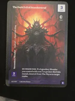 Wonders of The First The Dark Evil of Istanderstrad Epic Rare Call Of The Stones - Image 1